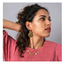 Brass Circle Earrings