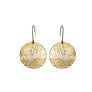 Brass Circle Earrings