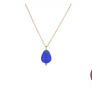 Blue Bead Pendant Necklace