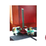 Burgundy Red Glass Candle Holder