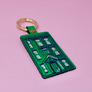 Colourful House Leather Key Fob