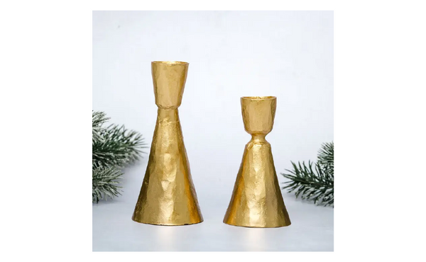 Small Gold Candlestick Holder
