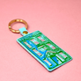 Colourful House Leather Key Fob