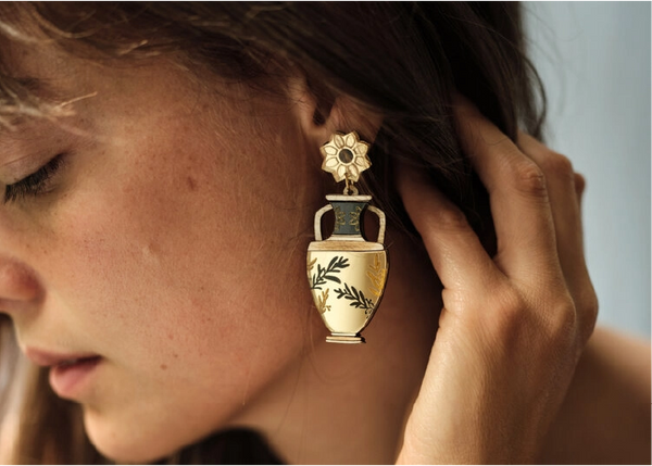 Greek Amphora Earrings