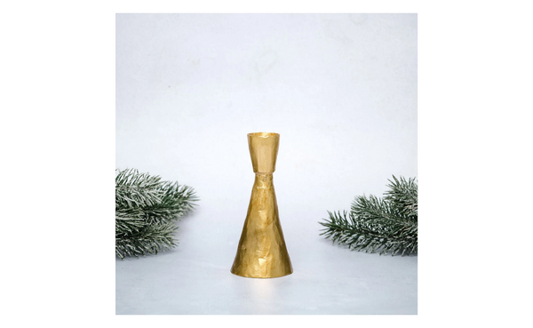 Tall Gold Candlestick Holder