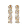 Pearl & Gold Beaded Drop Earrings