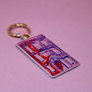 Colourful House Leather Key Fob