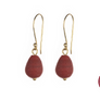 Red Bead Earrings
