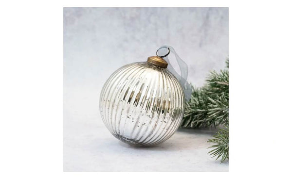 Silver Glass Bauble