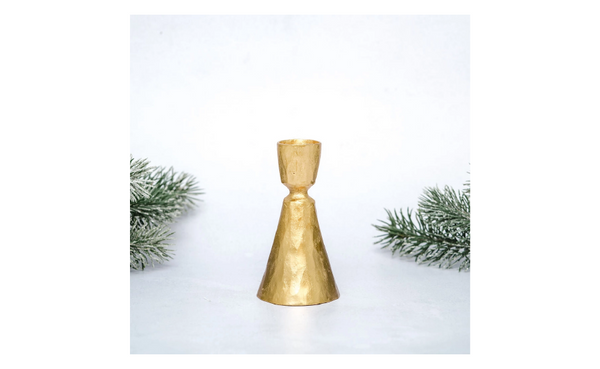Small Gold Candlestick Holder