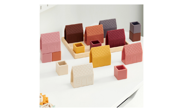 Village Blocks Playset