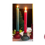 Burgundy Red Glass Candle Holder