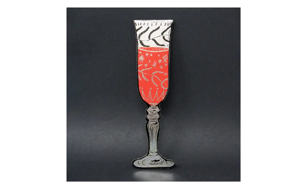 Leather Wine Glass Bookmark