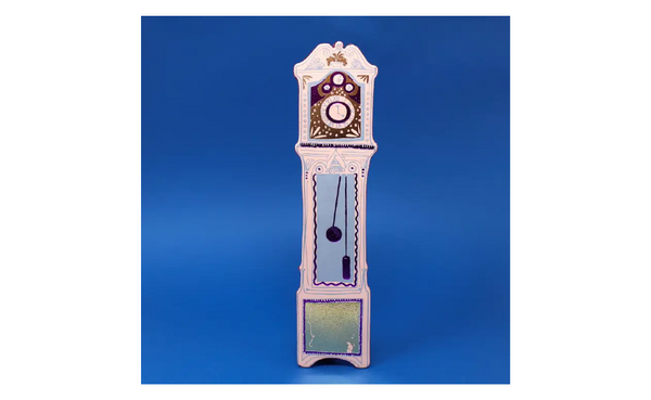 Leather Grandfather Clock Bookmark