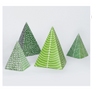 Pack of 4 Christmas cards: Christmas Trees