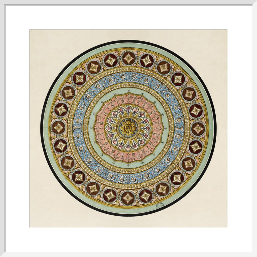 Unexecuted Manocchi Drawing for a Ceiling or a Carpet I, c1765-66