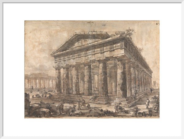 Paestum, Italy, Exterior of the Temple of Neptune from the North-East