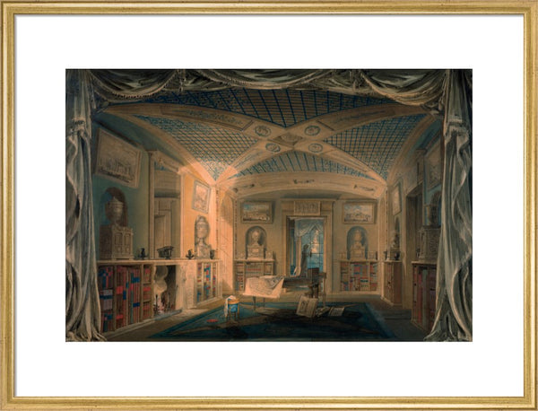 Design Perspective for the Decoration of the Library, Pitzhanger Manor.