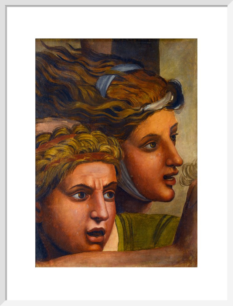 The Massacre of the Innocents'(copy of two heads from a fragment of a cartoon)