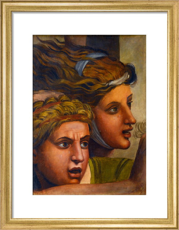 The Massacre of the Innocents'(copy of two heads from a fragment of a cartoon)