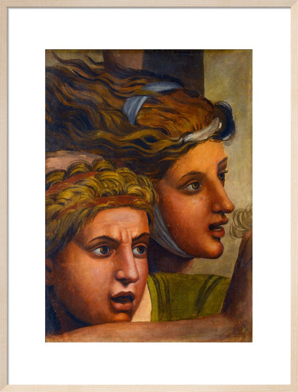 The Massacre of the Innocents'(copy of two heads from a fragment of a cartoon)