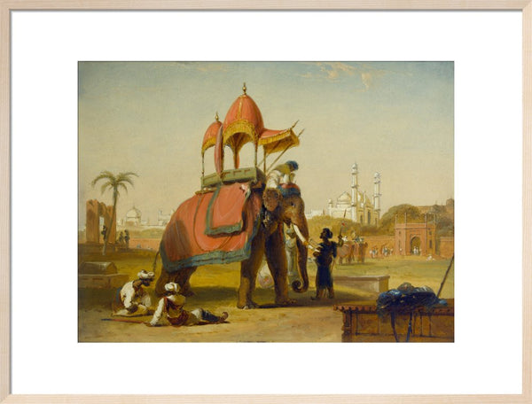 A Caparisoned Elephant - Scene near Delhi (A Scene in the East Indies)