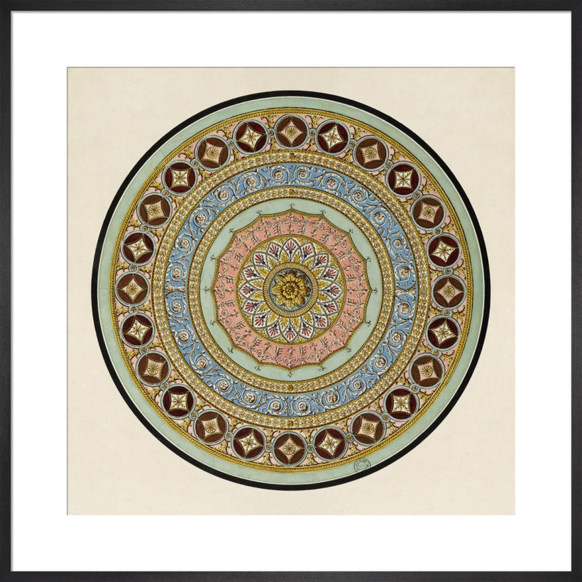 Unexecuted Manocchi Drawing for a Ceiling or a Carpet I, c1765-66