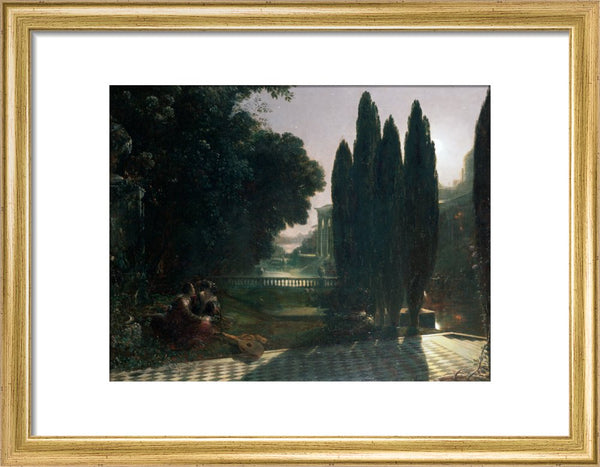 Scene from Shakespeare's 'The Merchant of Venice': Belmont, in the Garden of Portia's House, Lorenzo and Jessica, Act V, Scene 1