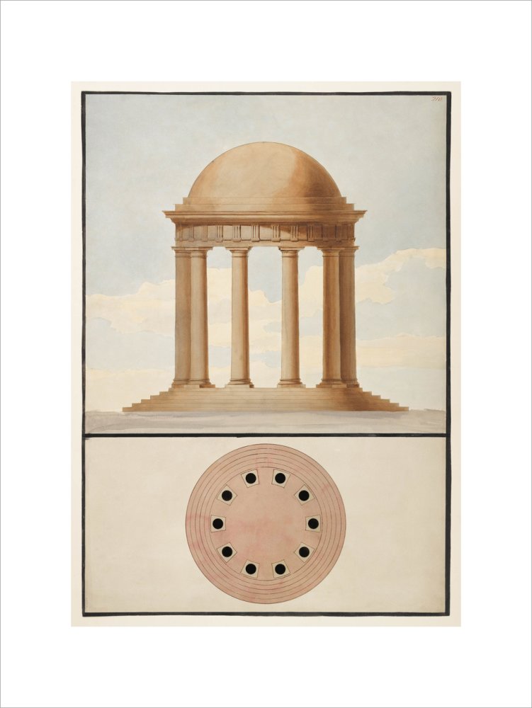 Doric Order: Plan & Elevation of a Monopteral Temple