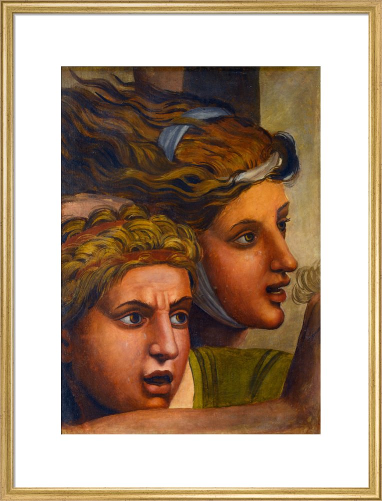 The Massacre of the Innocents'(copy of two heads from a fragment of a cartoon)