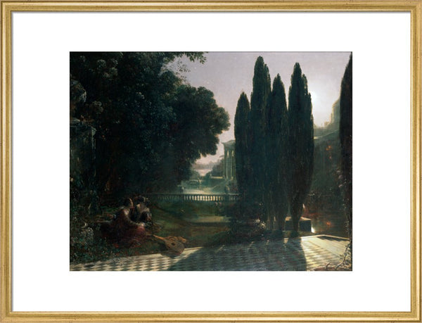 Scene from Shakespeare's 'The Merchant of Venice': Belmont, in the Garden of Portia's House, Lorenzo and Jessica, Act V, Scene 1