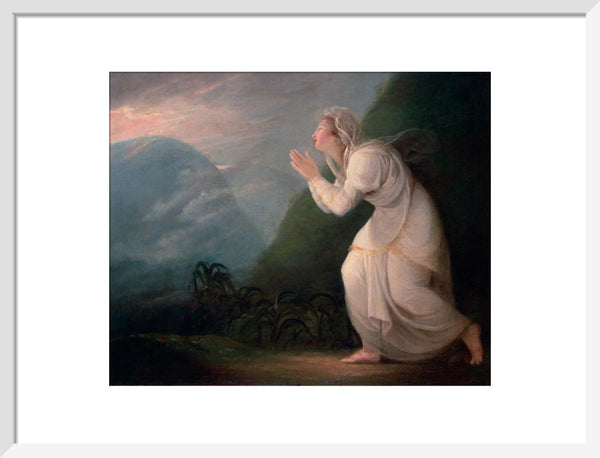 A Persian Lady Worshipping the Rising Sun