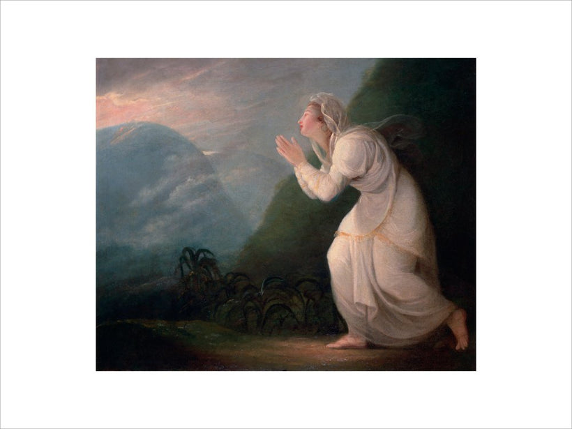 A Persian Lady Worshipping the Rising Sun