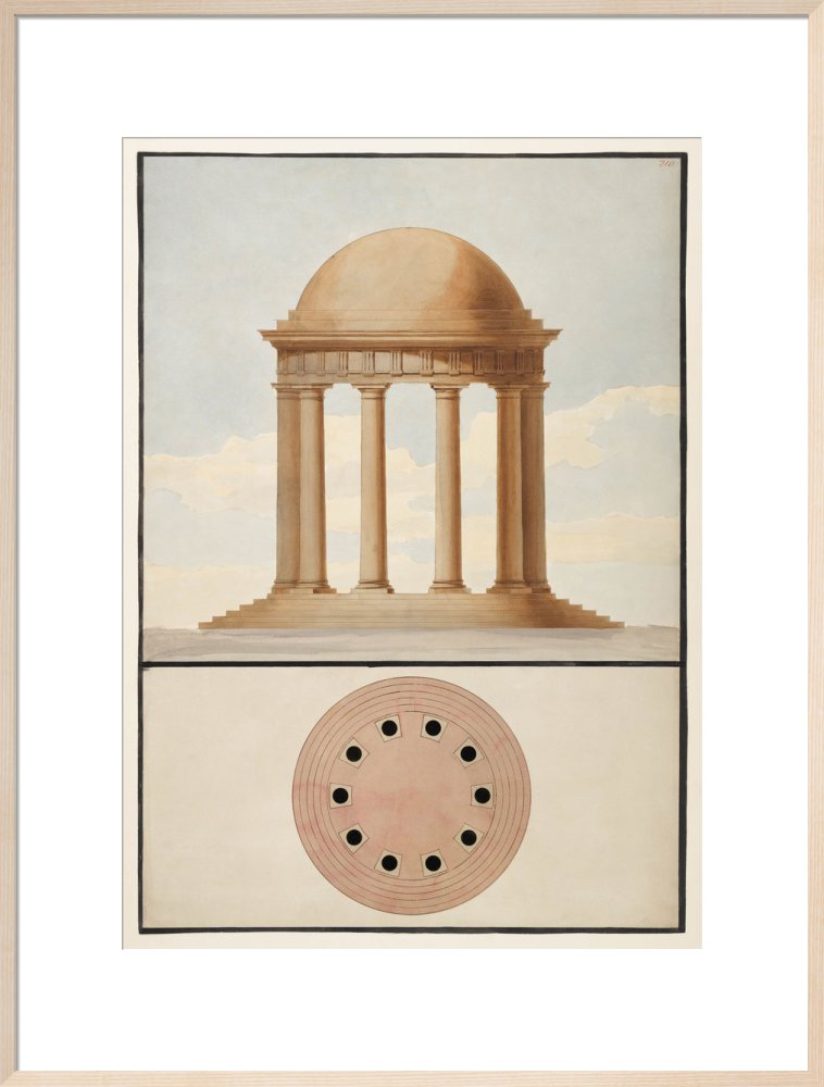 Doric Order: Plan & Elevation of a Monopteral Temple