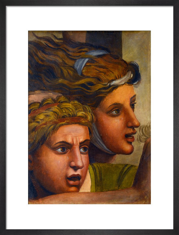 The Massacre of the Innocents'(copy of two heads from a fragment of a cartoon)