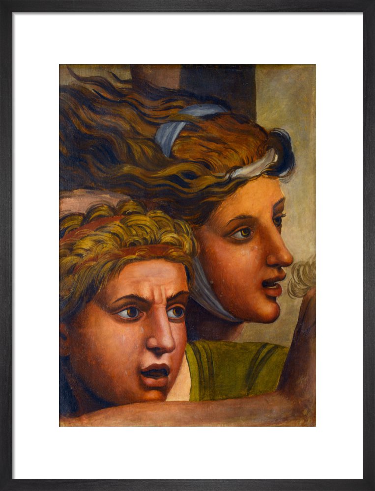 The Massacre of the Innocents'(copy of two heads from a fragment of a cartoon)