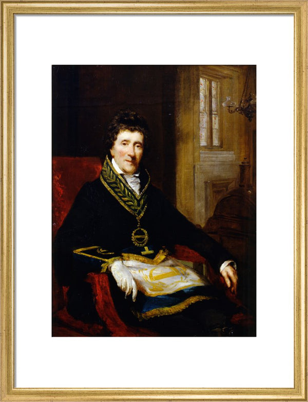 Sir John Soane, in Masonic Costume, as Grand Superintendent and President of the Board of Works
