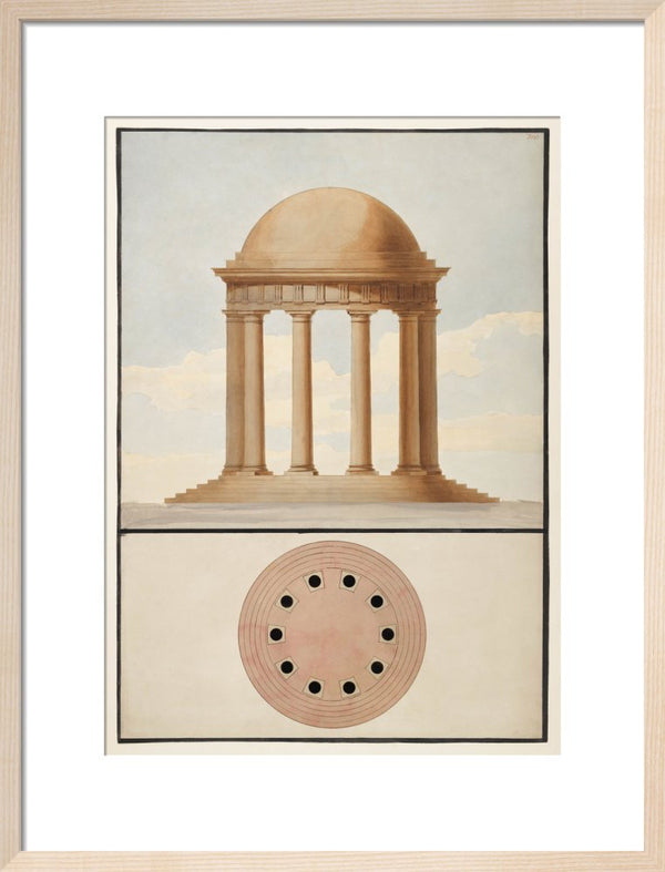 Doric Order: Plan & Elevation of a Monopteral Temple