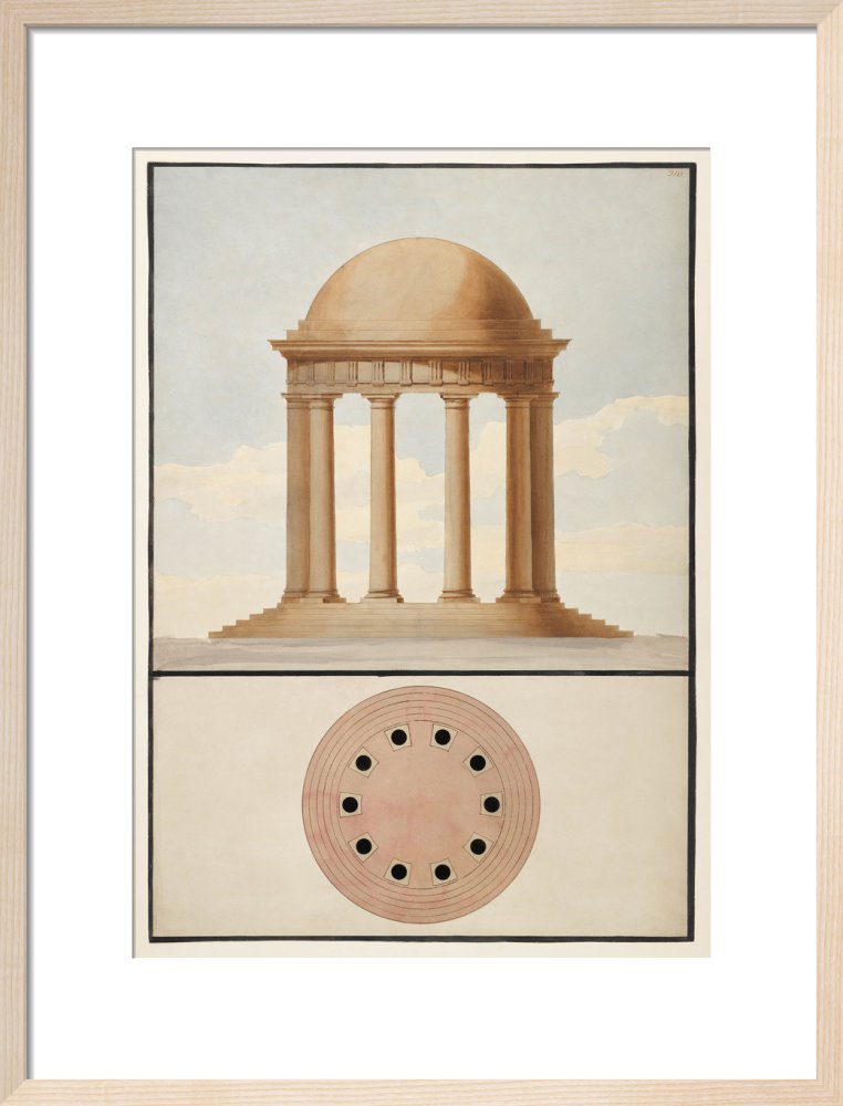 Doric Order: Plan & Elevation of a Monopteral Temple