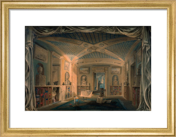 Design Perspective for the Decoration of the Library, Pitzhanger Manor.