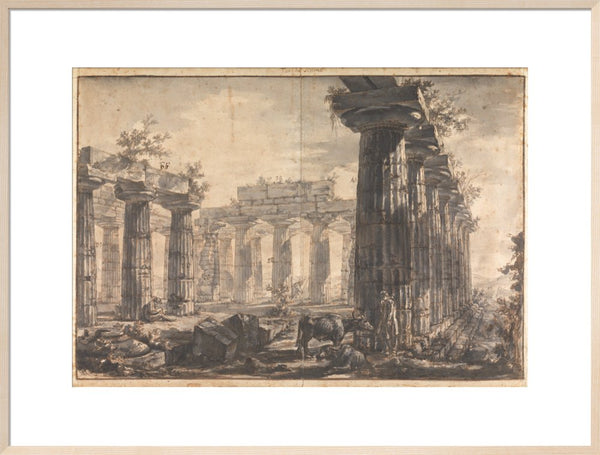 Paestum, Italy Interior of the Basilica, from the West