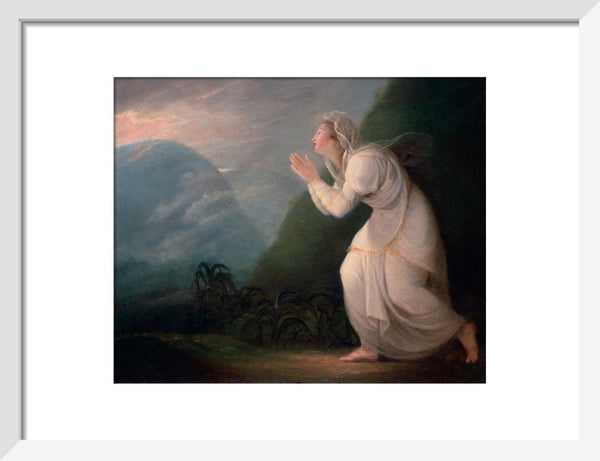 A Persian Lady Worshipping the Rising Sun