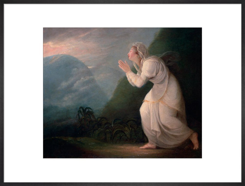 A Persian Lady Worshipping the Rising Sun