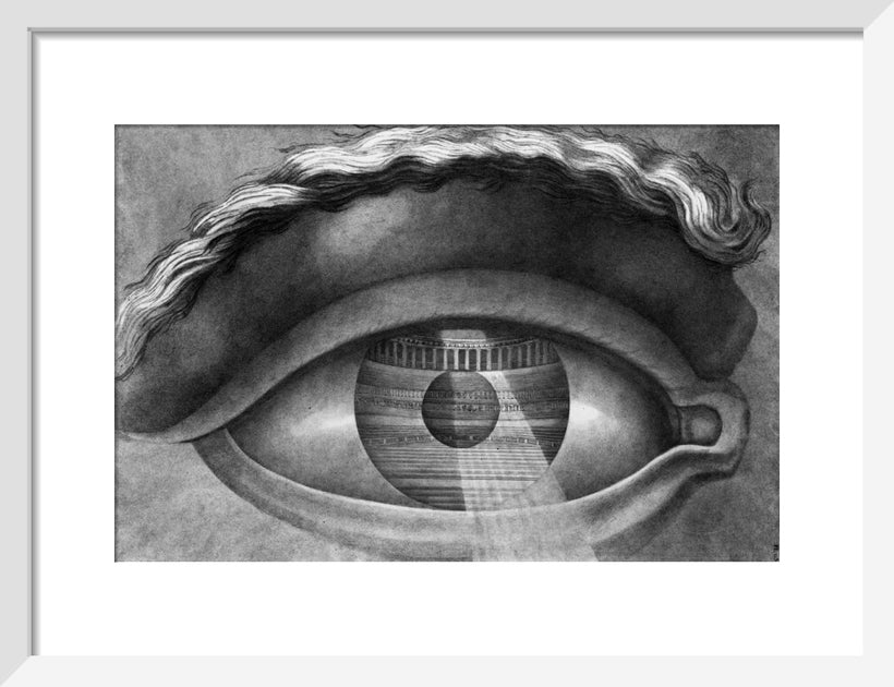 The Interior of the Theatre at Besancon Reflected in the Pupil of an Eye, 1804