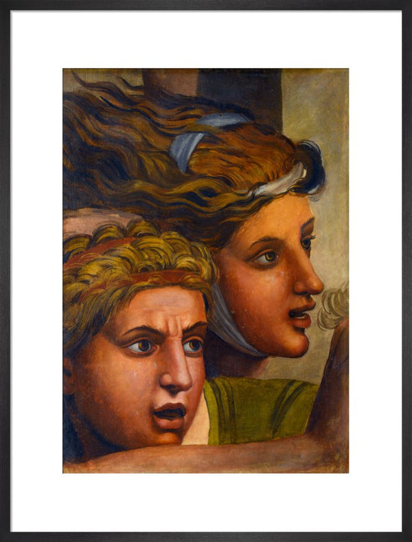 The Massacre of the Innocents'(copy of two heads from a fragment of a cartoon)