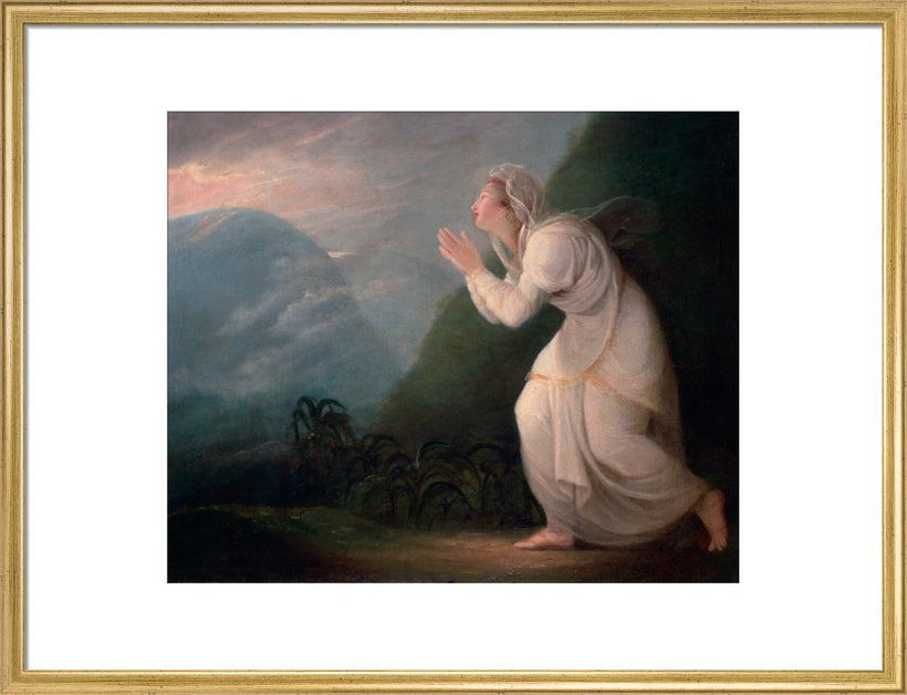 A Persian Lady Worshipping the Rising Sun