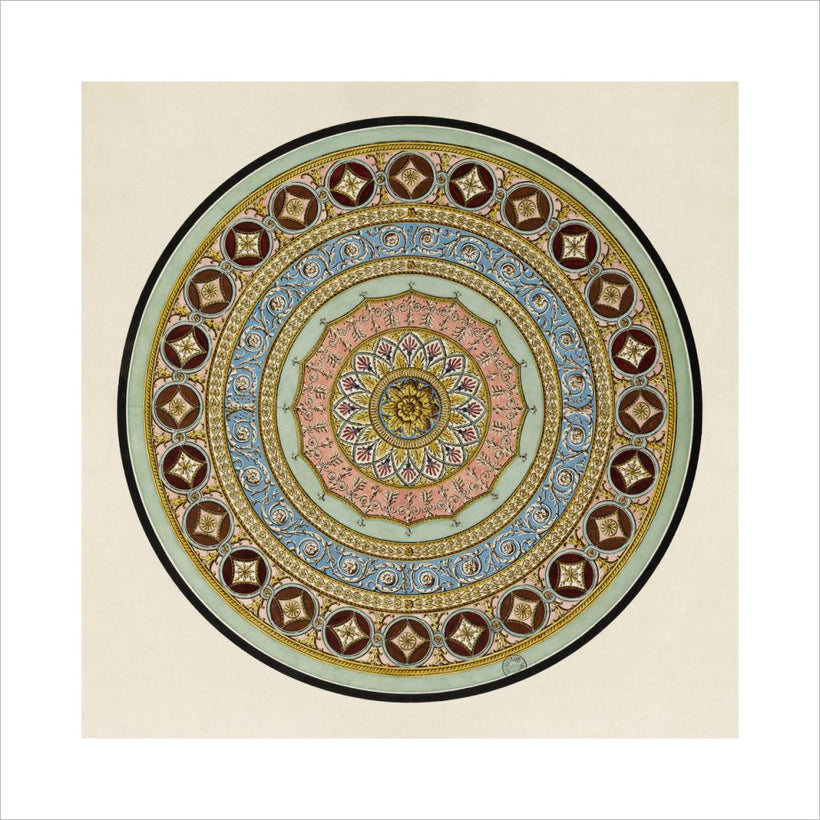 Unexecuted Manocchi Drawing for a Ceiling or a Carpet I, c1765-66