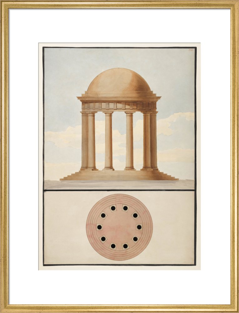 Doric Order: Plan & Elevation of a Monopteral Temple