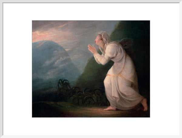 A Persian Lady Worshipping the Rising Sun