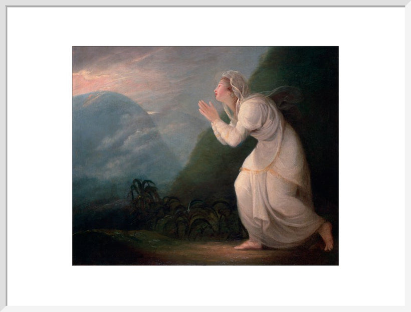 A Persian Lady Worshipping the Rising Sun